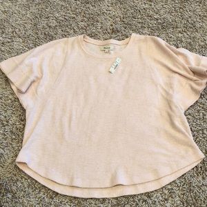 Made well ruffle-sleeve sweater tee
